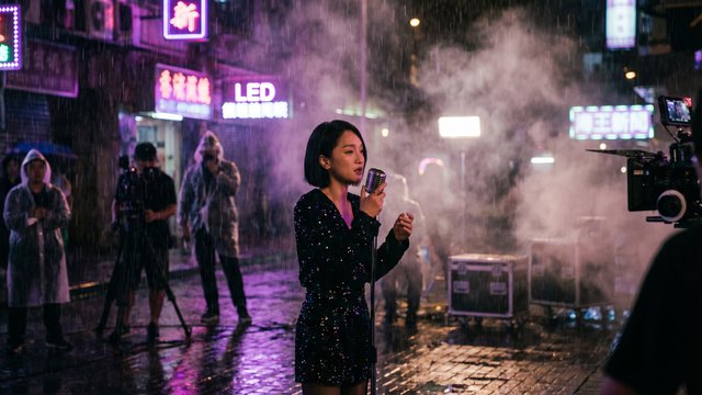 茄子视频传媒霓虹夜色MV拍摄花絮